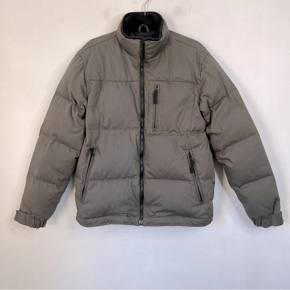 Eddie Bauer Goosedown Puffer Coat Nylon Cotton Shell Men's Small